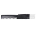 thumbnail image 3 of Professional Hair Comb for Salon Use Made of ABS Black Color Great for Styling 5 Needle Design Works on All Hair Types, 3 of 5