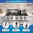 thumbnail image 3 of unique 5Pcs Gas Stove Knob Lock For Child Safety, Proof Oven Knobs Covers Lock For Kids Pets Safety, 3 of 5