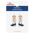 thumbnail image 2 of Way to Celebrate Americana Starry Western Boot Earrings, 2 of 4