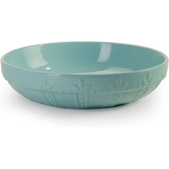 Signature Housewares Sorrento Collection Large Pasta Bowl, 12-Inch, Aqua