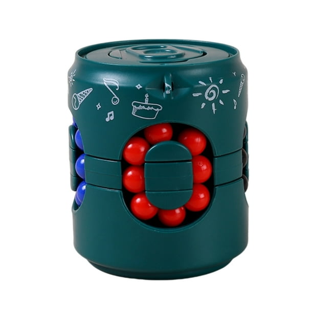 Dedo Spinning Top Toy Puzzle Cubo Giroscopio Alivio Del Estrés Juguete Descompresión Cubo Bean Giroscopio Juguete Para Niños Y Adultos Minnieouse FN006935-04
