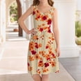 thumbnail image 2 of Ruyang Hawaiian Midi Dresses for Girls Flower Printed A Line Swing Jumper Skirts Summer Boho Beach Vacation Casual Sundress, 2 of 4