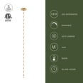 thumbnail image 3 of Alora Lighting Pd321720 Marni 12-Ft Wide 3000K Led Linear Pendant - Brass, 3 of 7