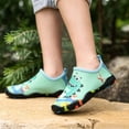 thumbnail image 4 of Gyujnb Cartoon Pull on Water Shoes Elastic Composition Flat Sole Lightweight Outdoor Footwear (Little Girls, Big Girls),26, 4 of 7
