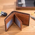 thumbnail image 4 of Mens Leather RFID Bifold Wallet, Genuine Leather 11 Card Slots Wallet Credit Card Holder, 4 of 8