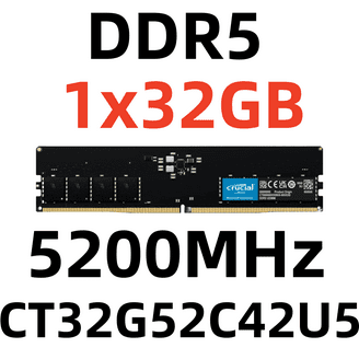 ADATA RAM DDR5 4800MHz 32GB Desktop Memory DIMM for PC,1x32GB