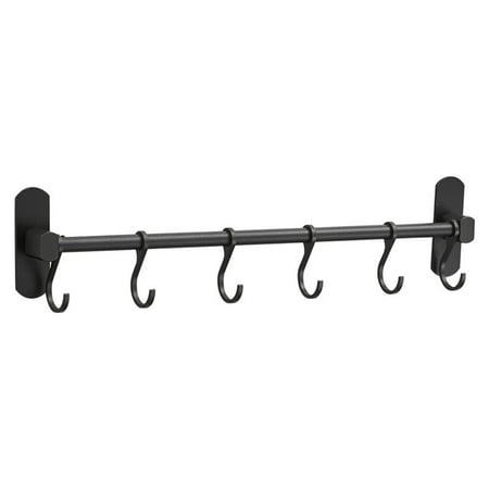 

Geege Sanitary Hardware Pendant Space Aluminum Black -Free Towel Rack