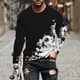 thumbnail image 1 of Blusas y camisas de manga larga y cuello redondo para hombre, camisetas informales con estampado de cuello redondo, blusas de manga corta para hombre, 1 of 5