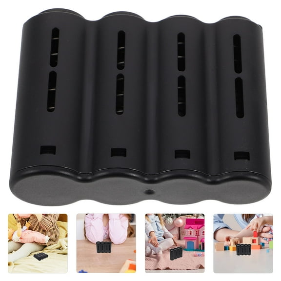 WHAMVOX Compact Holder 4-Hole Storage Box Collecting Supplies Box Cases For Effortless Sorting And Safe Storage