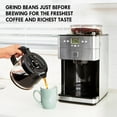 Elite Grind and Brew Coffee Maker with Burr Grinder, 12 Cup