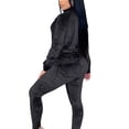 thumbnail image 3 of Seyurigaoka Winter Women Juniors Casual Clothes 2Pcs Suit, Velvet Long Sleeve Zipper Tops + Pants, 3 of 5