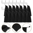 thumbnail image 2 of Shisuyan Sunglasses Bags Black Drawstring Design 20Pcs 7.2x3.5x0.1In, 2 of 8
