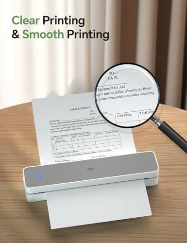 200 Sheets Thermal Printer Paper 8.5x11 US Letter MT610 Thermal Paper, Compatible with Tekola/iDTekola/HTekola Portable Printer and Other Brands Thermal Document Printers