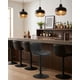 thumbnail image 4 of Banco Giratorio Respaldo Cocina Desayunador Barra Moderno Negro EKE Life Home 0424, 4 of 5