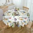 thumbnail image 2 of Valentine'S Day Hearts Retro Round Tablecloth Waterproof Wedding Banquet Table Cover Dining Decorative Tablecloth, 2 of 7