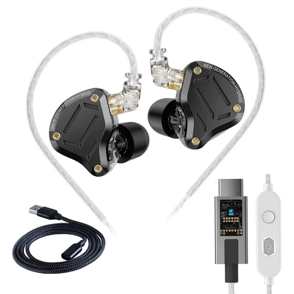 Auriculares KZ ZS10 Pro 2 USB C con micrófono LeM Gaming In-Ear