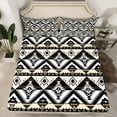 thumbnail image 2 of Castle Fairy Hippie Aztec 4pcs Bed Sheets for Female Men Adults,Abstract Geometric King Sheets,Bohemian Tribal Super Cozy Sheet Set,Super Cozy Room Decor, 2 of 7