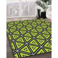 thumbnail image 3 of Ahgly Company Machine Washable Indoor Square Transitional Slime Green Area Rugs, 7' Square, 3 of 7