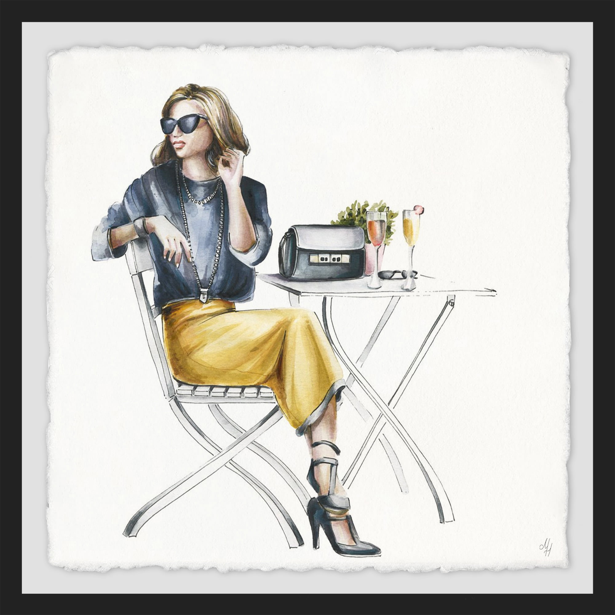 Wait in Style Framed Painting Print