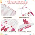 thumbnail image 6 of Girls' Jumpsuits Rompers Summer Casual Sleeveless Rompers With Pockets Spaghetti Strap Romper Red and Pink Bows 5T, 6 of 7