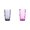 Color A 1PCS & Color B 1PCS, variant on High End Color Water Cup With Pattern Water Cup Colorful Cup Dining Bar Drinking Cup