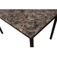 thumbnail image 3 of EBQOSK Noyes Metal Dining Table with Laminated Faux Marble Top Black, 3 of 5