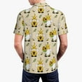 thumbnail image 4 of Daiia Gnomes Bees And Sunflowers Pattern Men’s Polo Shirts,Solid Deck Shirt,Classic Fit, Breathable Cotton Polo for Casual and Sport Wear-X-Large, 4 of 9