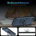 thumbnail image 2 of Cutyskin for iPhone 8 Plus / 7 Plus Case, Ring Holder with Camera Lens Protection & Kickstand Military Grade Drop Tested Shockproof Heavy Duty Protective Magnetic Phone Case, Navyblue, 2 of 7