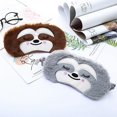 thumbnail image 5 of Paquete de 2 lindas máscaras para dormir de animales para niñas, lindos dibujos animados Bradypod, suave felpa con los ojos vendados, máscaras para dormir, cubierta para los ojos para mujere, 5 of 5