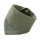 thumbnail image 2 of Babero, paño para eructar, cómodo, triangular, de algodón, agradable para la piel, bandana, babero antibabas, unisex, para bebés, babeo, dentición, ni Verde oscuro, 2 of 8