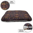 thumbnail image 3 of Ethnic Pet Bed, Hand Drawn Image with Oriental Rainbow Colored Floral Swirls Glass Pattern Image, Resistant Pad for Dogs and Cats Cushion with Removable Cover, 24" x 39", Multicolor, by Ambesonne, 3 of 4