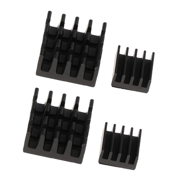 2x 2pcs de Enfriamiento de Tablero de Circuito de Refrigerador de Disipador de Aluminio de Frambuesa perfke Refrigerador del disipador de calor