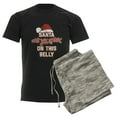 thumbnail image 6 of CafePress - Funny Christmas Santa Belly Men's Dark Pajamas - Men's Dark Loose Fit Cotton Pajama Set, 6 of 7