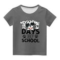 thumbnail image 4 of Spazoro Little & Big Girls Boys T-Shirts Tees, Short Sleeve Crew Neck Graphic Casual Breathable Summer Tops for Kids Unisex Gray Size 7 T, 4 of 4