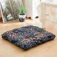 thumbnail image 4 of Exotic Mandala Meditation Pouf - Oversized Square Floor Pillow for Cross-Legged Sitting & Relaxation, 4 of 7