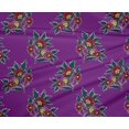 thumbnail image 4 of oneOone Polyester Lycra Fabric Leaves & Floral Block Print Fabric By Yard 56 Inch Wide, 4 of 4