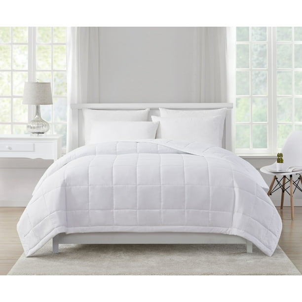 Mainstays Solid Twin Down Alternative Blanket in White