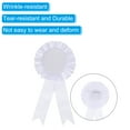 thumbnail image 4 of Uxcell Blank Award Ribbon, Rosette Ribbon Honorable Prize Recognition Ribbon, White, 18Pack, 4 of 5