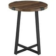thumbnail image 1 of Faux Wrap Leg Rustic Side Table - Dark Walnut, 1 of 6