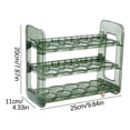 thumbnail image 3 of Xihbxyly Caja de Almacenamiento Plegable, Bandeja Reversible para Huevos, Diseño de Gran Capacidad, Fácil Acceso con Asa, Organizador para Refrigerador, Almacenamiento Multiusos para La Cocina, Funci, 3 of 7