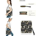 thumbnail image 3 of ZUXONGSY Moon Butterfly Daisy Flower Print Bucket Crossbody Bag Set for Women Casual Crossbody Handbag with Leather Wallet Fashion Bucket Bag Tote Purse Set for Travel, 3 of 4