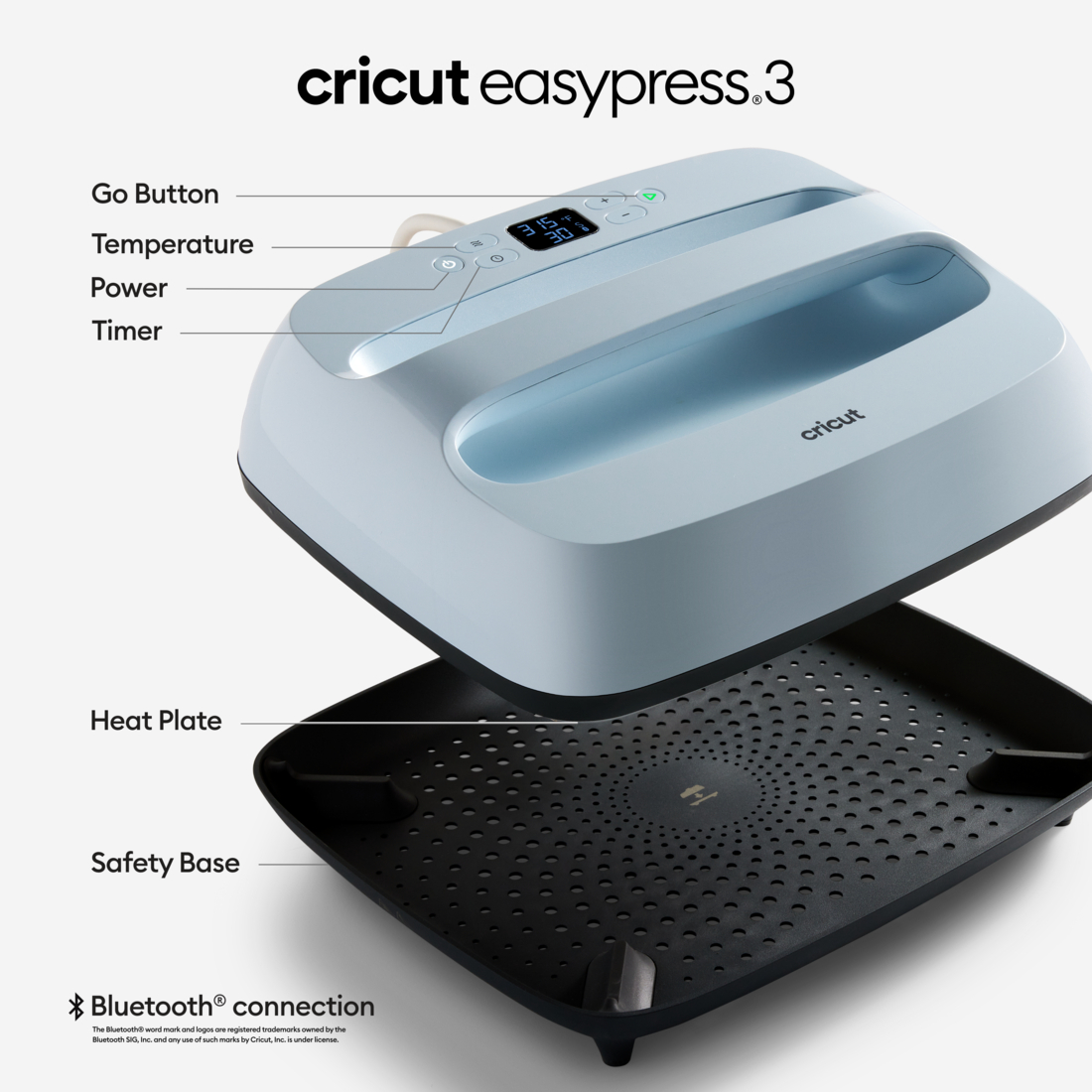 Cricut Easypress 3, Mist, 12\
