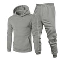 thumbnail image 6 of Men's 2 Piece Sweatsuits Outfit Pullover Hoodie and Sweatpants Casual Daily Wear Spring Summer Breathable Set, 6 of 6