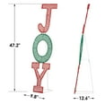 thumbnail image 4 of JOY Letter Sign Decoration - Lighted Home Scene Yard Sign Decor with Warm White Light - Indoor Outdoor Christmas Display for Lawn Garden - 47.2in Tall, 4 of 5
