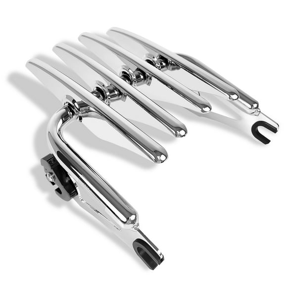Fjpacemt Detachable Luggage Rack Chrome for Motorcycle Harley Road King Electra Glide Touring 09-24
