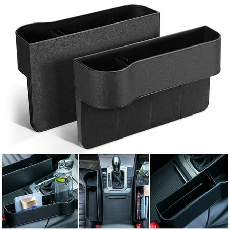 Car Seat Gap Organizer, Storage Box, Console Side Pocket Storage Couple for Cellphones/Keys/Cards/Wallets/Sunglasses