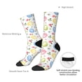 thumbnail image 4 of Xecao Easter Egg3 Pattern Sport Socks for Women and Men Crew Socks Sporty Calf Socks Casual Socks, 4 of 6