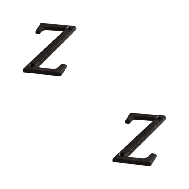 Wosthever Letras de Metal para casa, placa de puerta de decoración de hierro impecable, aplicación amplia, duradera y resistente al óxido Type12 NO12