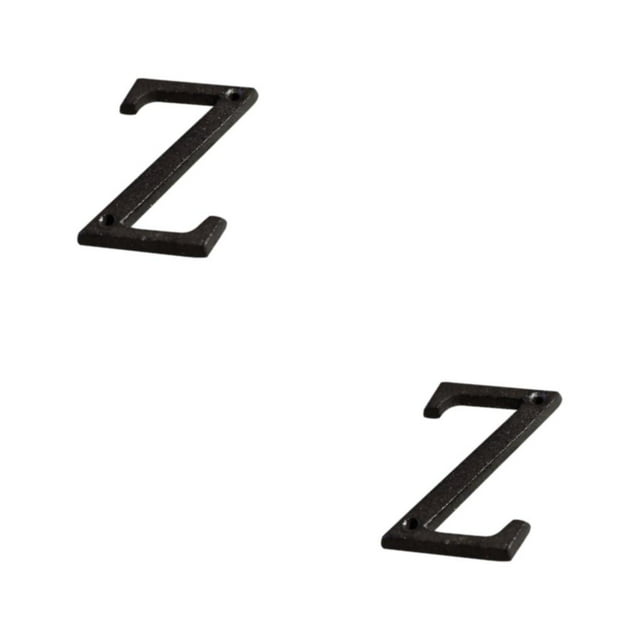 Guardoinrt Metal House Number Plaque Durable And Rustproof Easy To Install Not Easy To Fade Metal Letters House Numbers B17--Z 2Set