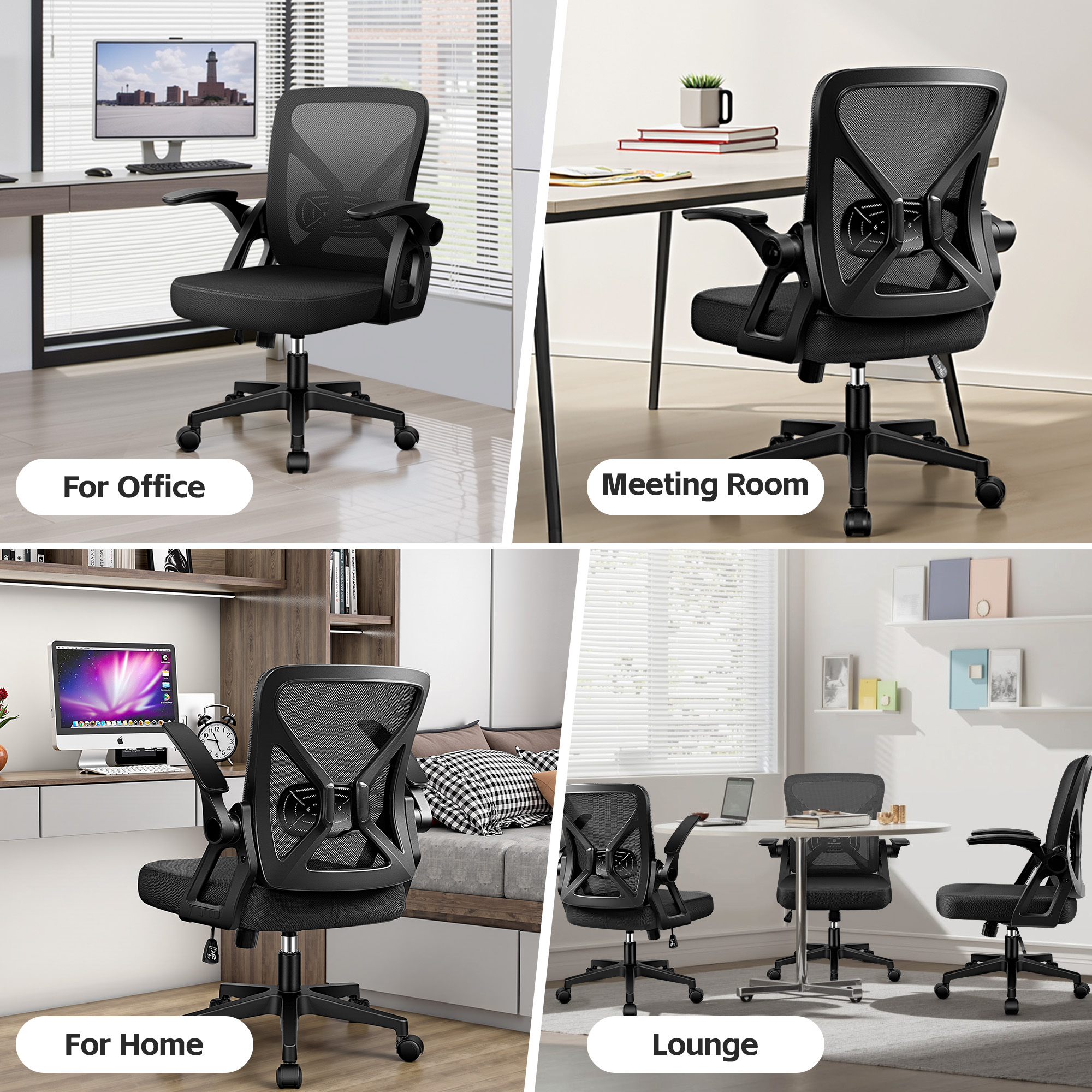Coolhut Ergonomic Mesh Office Chair with Lumbar Support photo 7